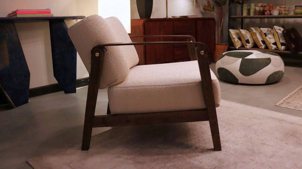 Nordic Line :: Philip beige gepolsterter Sessel