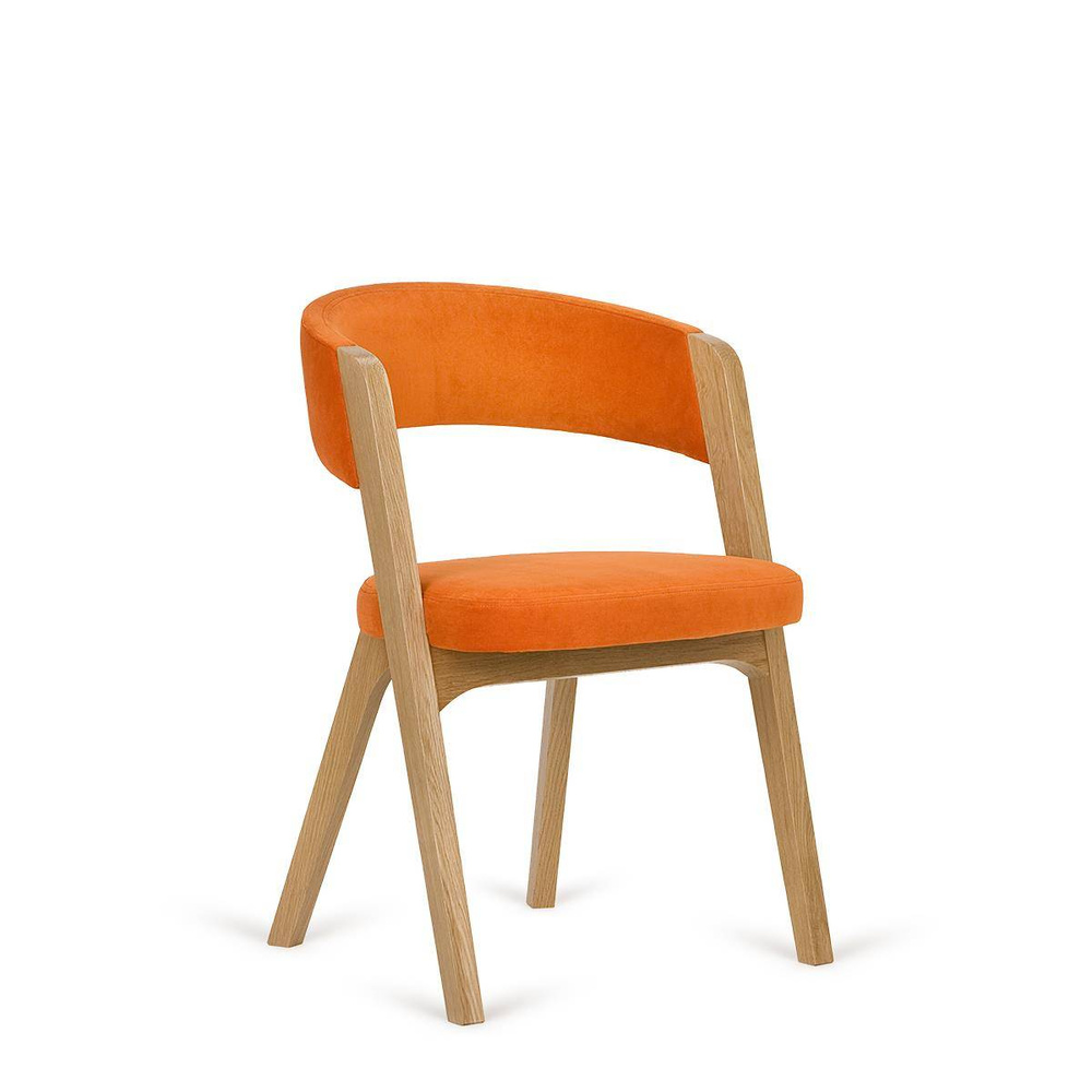 Paged :: Argo orange upholstered chair, width 54 cm