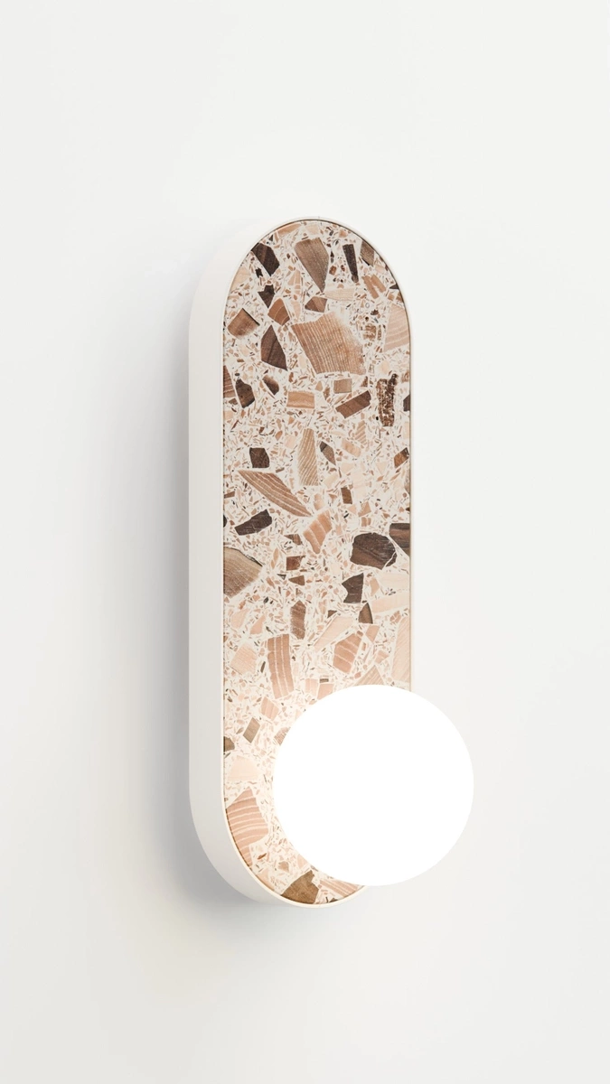 Kaspa :: Lampa ścienna / kinkiet Apolin wys. 65 cm biały