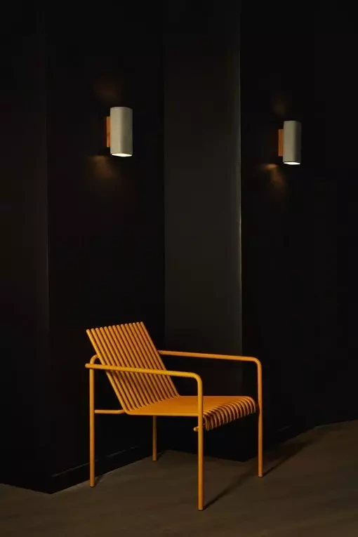 LOFTLIGHT :: ConTeak wall lamp / sconce, gray, height 23.5 cm