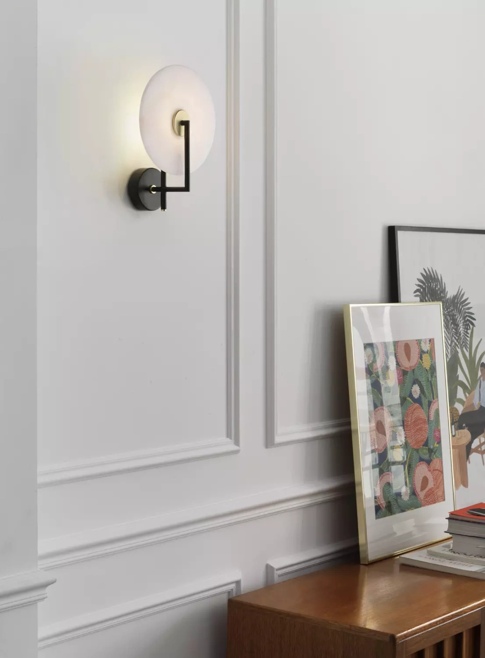 Aromas :: Wandlampe aus Metall Erto Durchmesser 25 cm schwarz