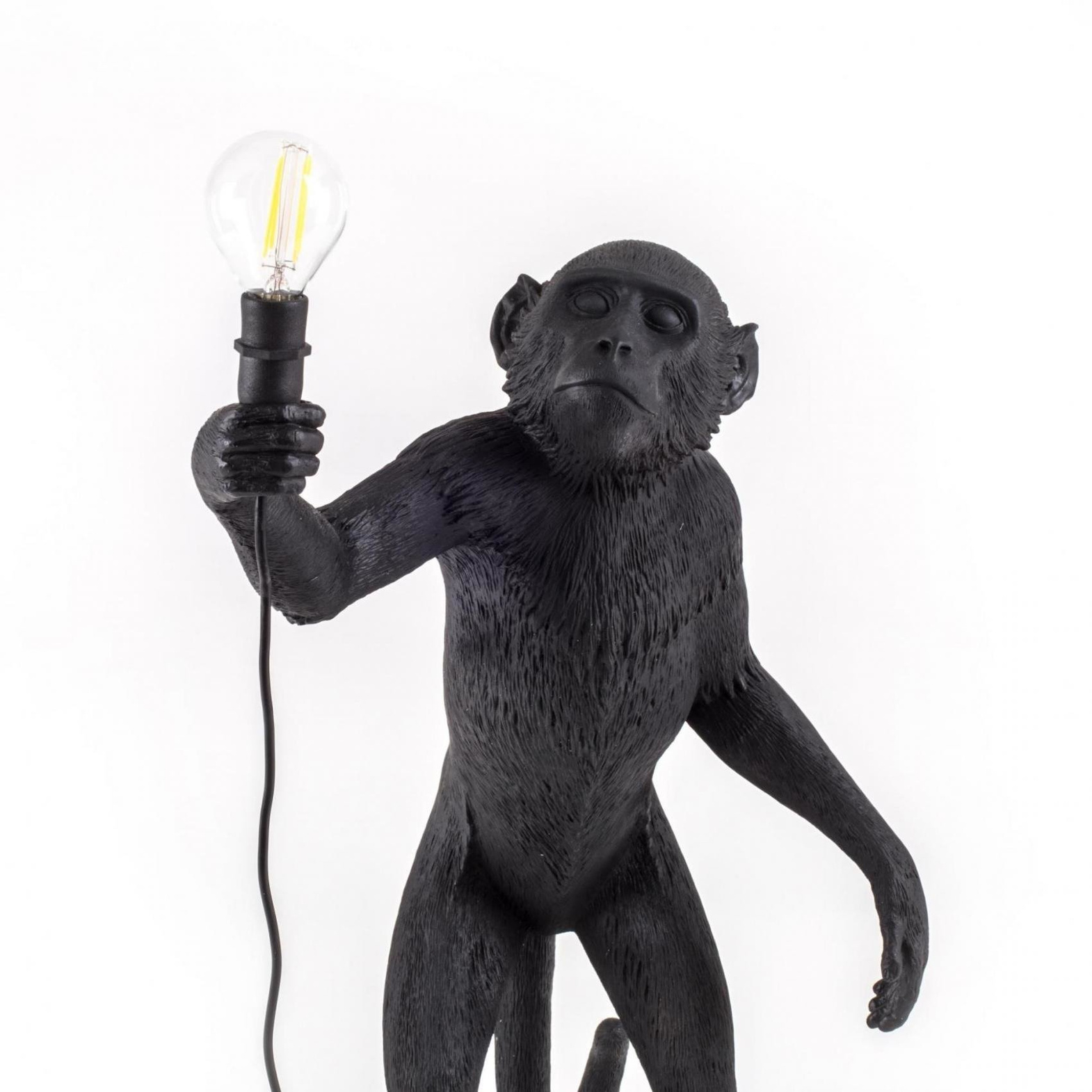 Seletti :: Lampa stołowa Monkey Standing Outdoor czarna