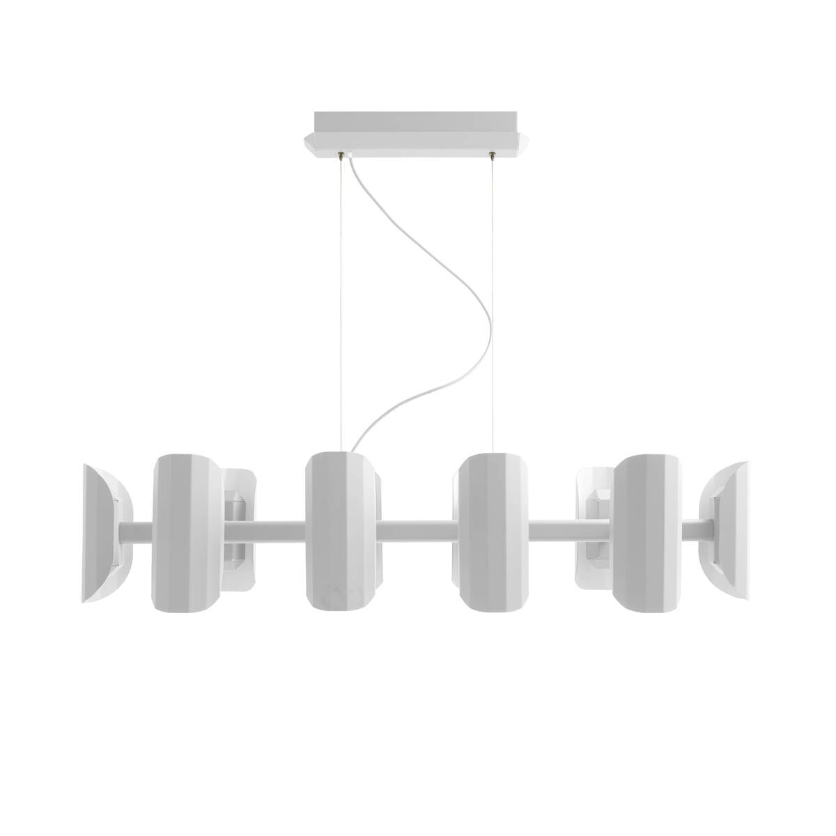 Kaspa :: Lampa wisząca wieloramienna Apolin szer. 120 cm biała