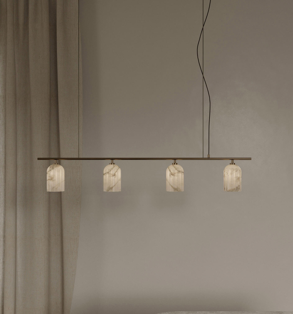 Embassy Interiors :: Urania Alabaster Quadruple Constellation Pendelleuchte/Kronleuchter
