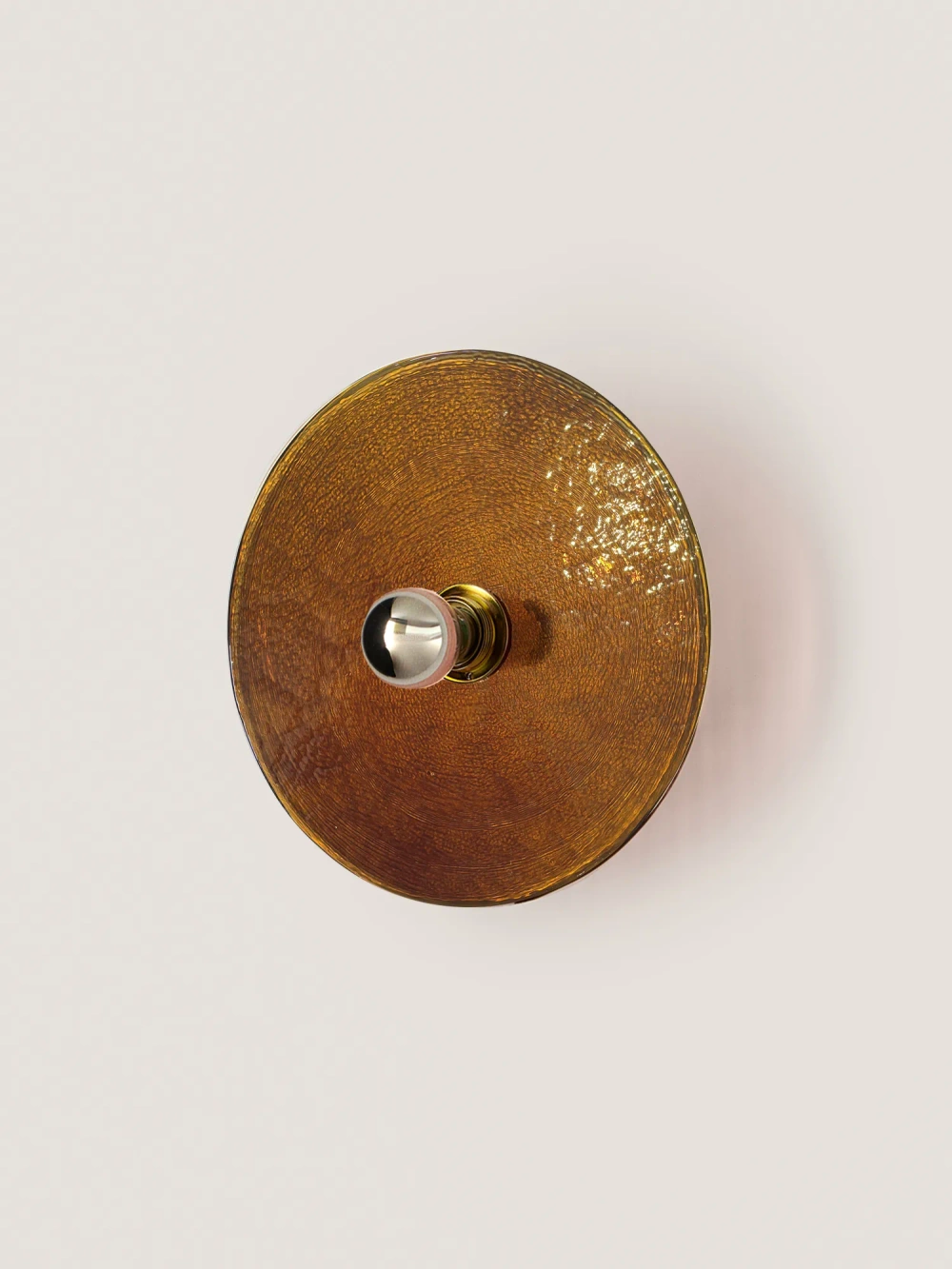 Aromas :: Nold Wandleuchte / Wandleuchte Durchmesser 30 cm braun / gold Metall