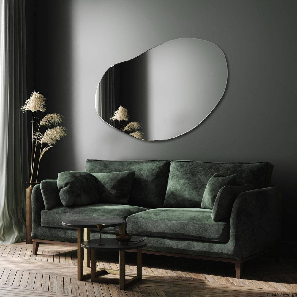 Giera Design :: Plama mirror no. 3 with an organic shape, width 60 cm
