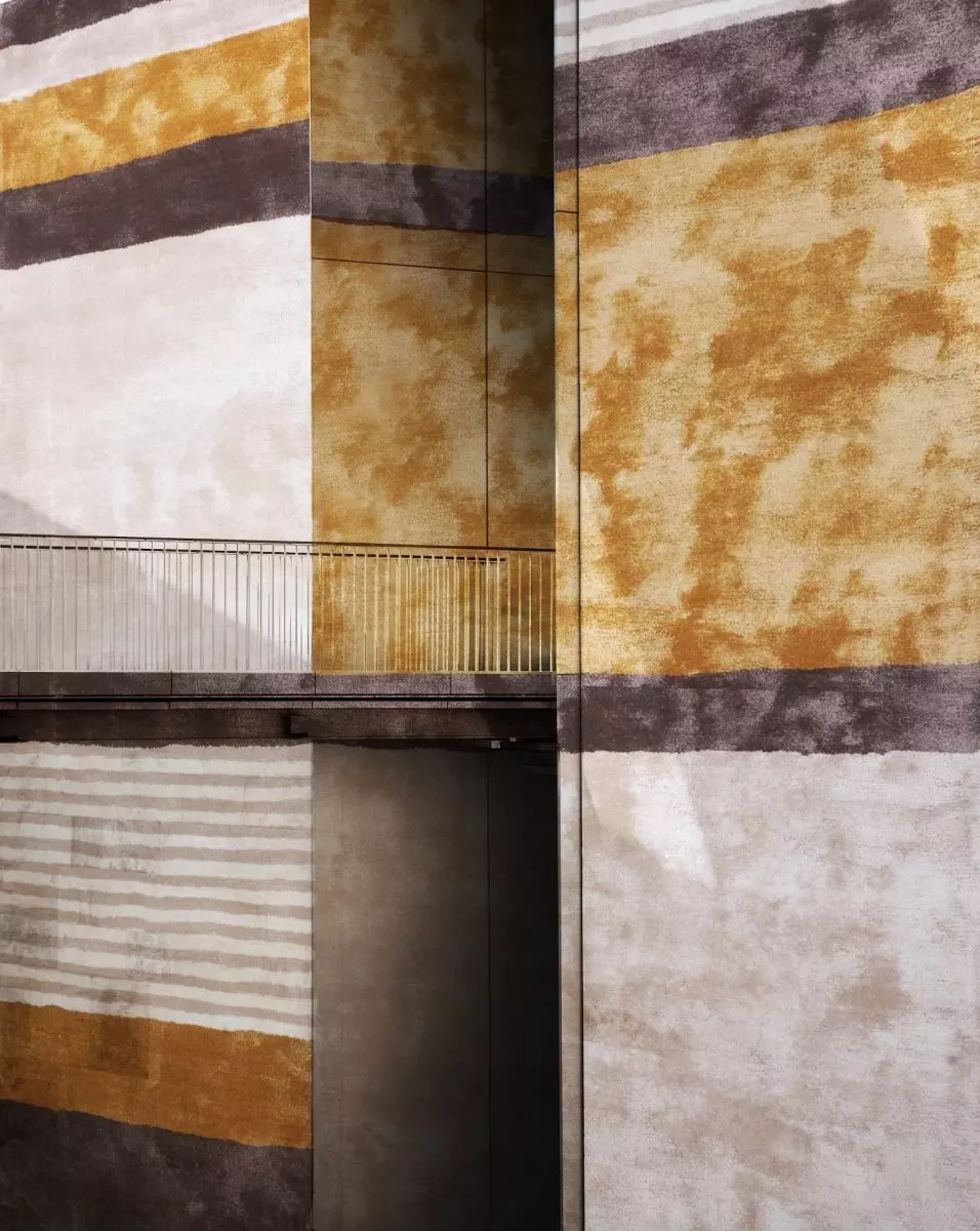 Carpet Decor :: Teppich von viskose Retro handgefertigt beige