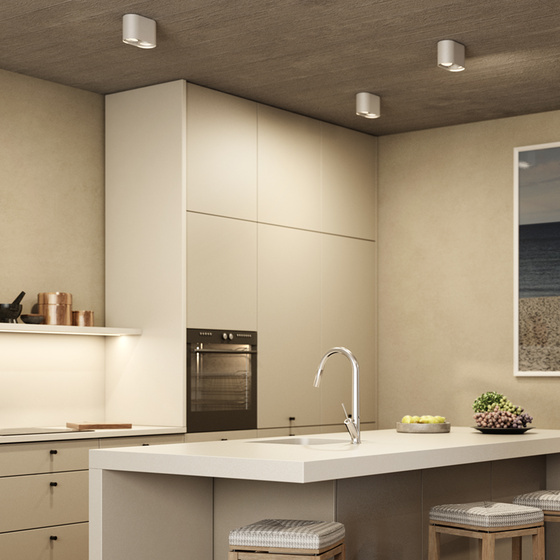 AQForm :: VYRO x2 round move LED M930 59° Phase-Control surface-mounted luminaire white