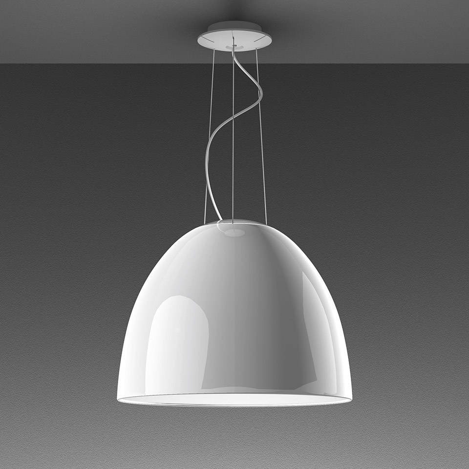 Artemide :: Lampa wisząca Nur Gloss biała śr. 55 cm