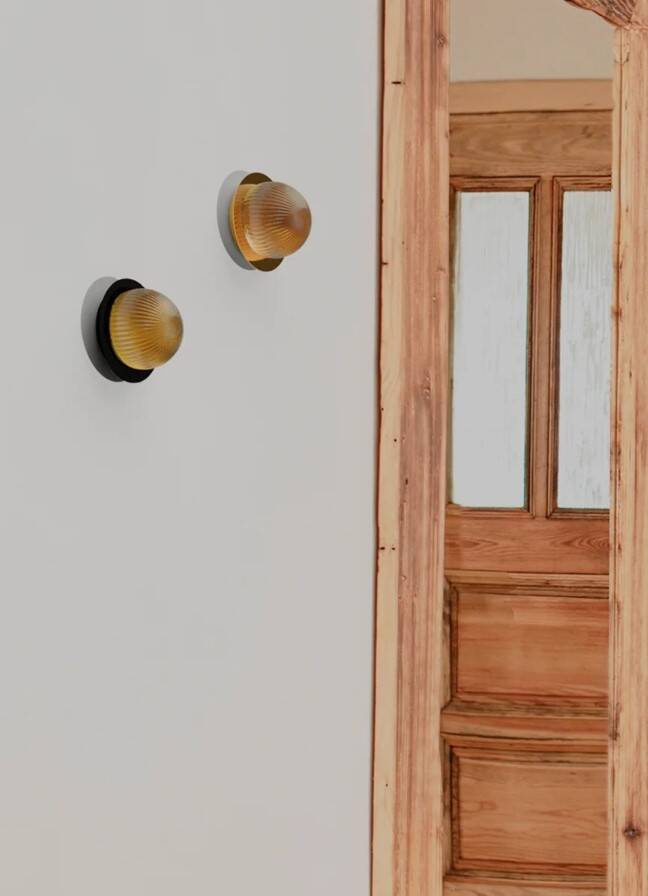 Robin :: Roi Disc wall/ceiling lamp, smoke gold, diameter 15 cm