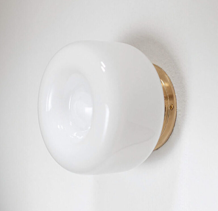 Embassy Interiors :: Buoy wall lamp / sconce, milky brass, diameter 16 cm