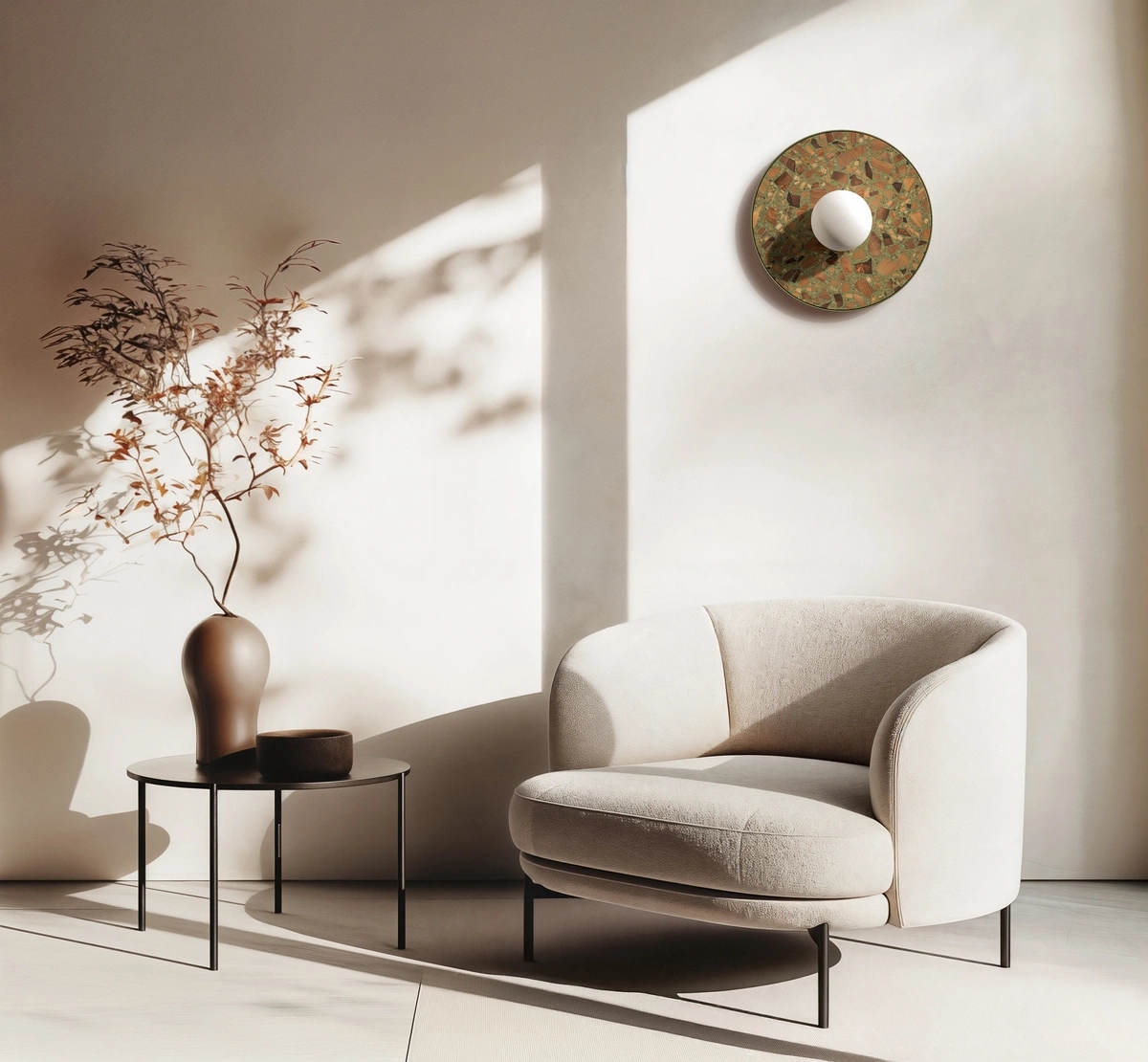 Kaspa :: Legra wall lamp / sconce, width 30 cm, sage IP44