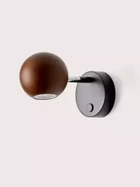 Aromas :: Wandlampe aus Metall Lita Durchmesser 10 cm schwarz