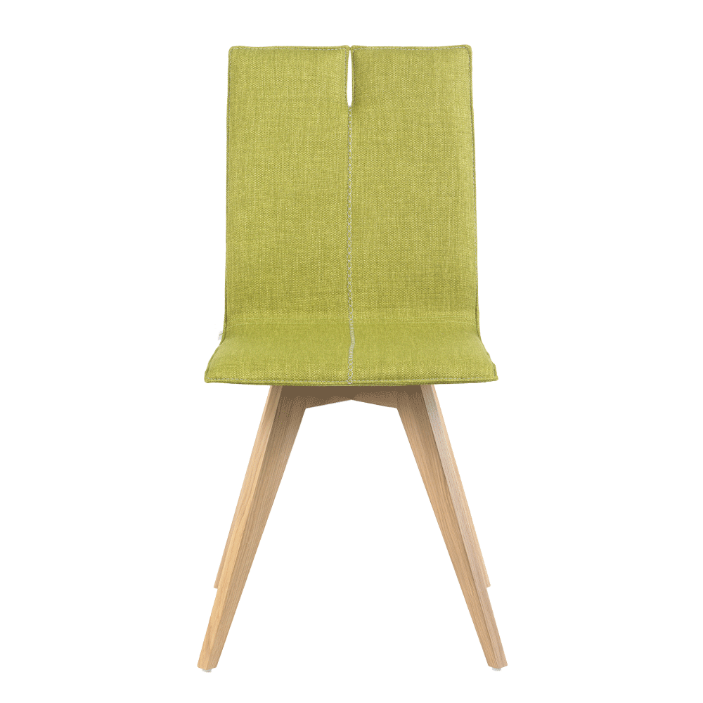 Mobitec :: Upholstered chair Mood 31 green, width cm, wooden legs