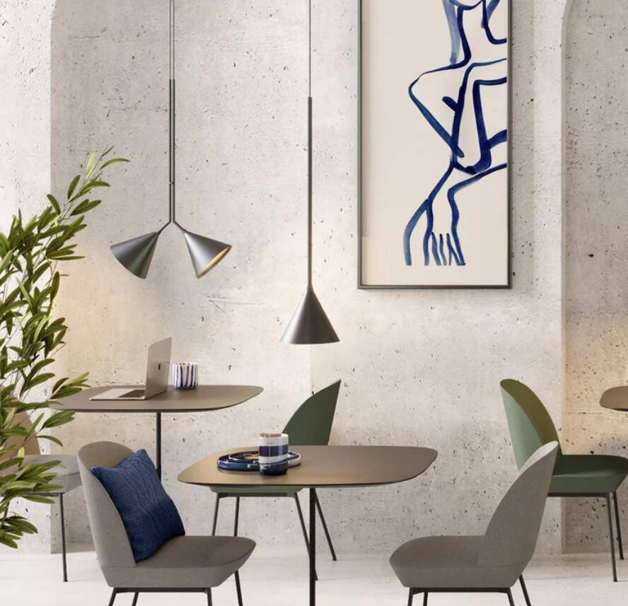 Robin :: Rubi Trio Hängeleuchte, Breite 43 cm, schwarz und gold