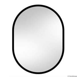 GieraDesign :: Wall mirror Ambient oval wide black 50x70 cm