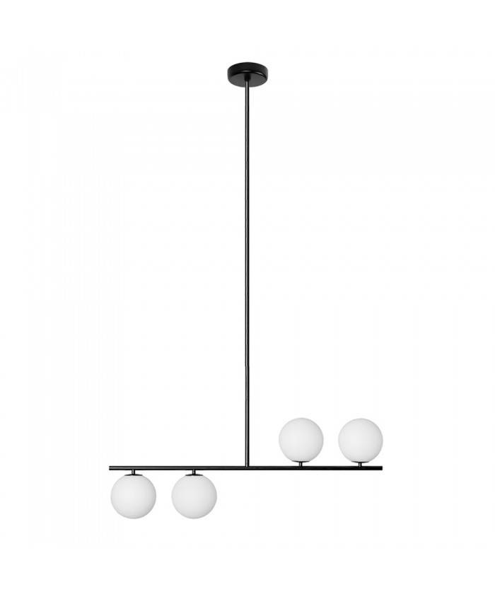 Ummo :: Suguri A ceiling lamp, black and white, height 142 cm, size XL