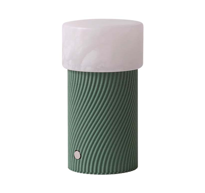 Robin :: Rizzo Willow portable table lamp, alabaster green, height 16 cm