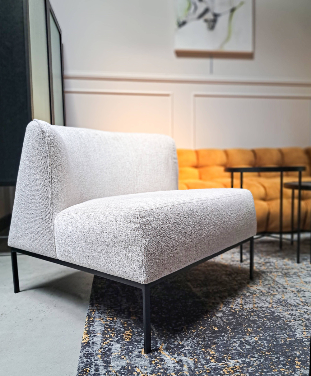 Nordic Line :: Upholstered armchair Brooks grey 71x62x77