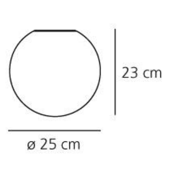 Artemide :: Lampa ścienna / kinkiet Dioscuri biała śr. 25 cm