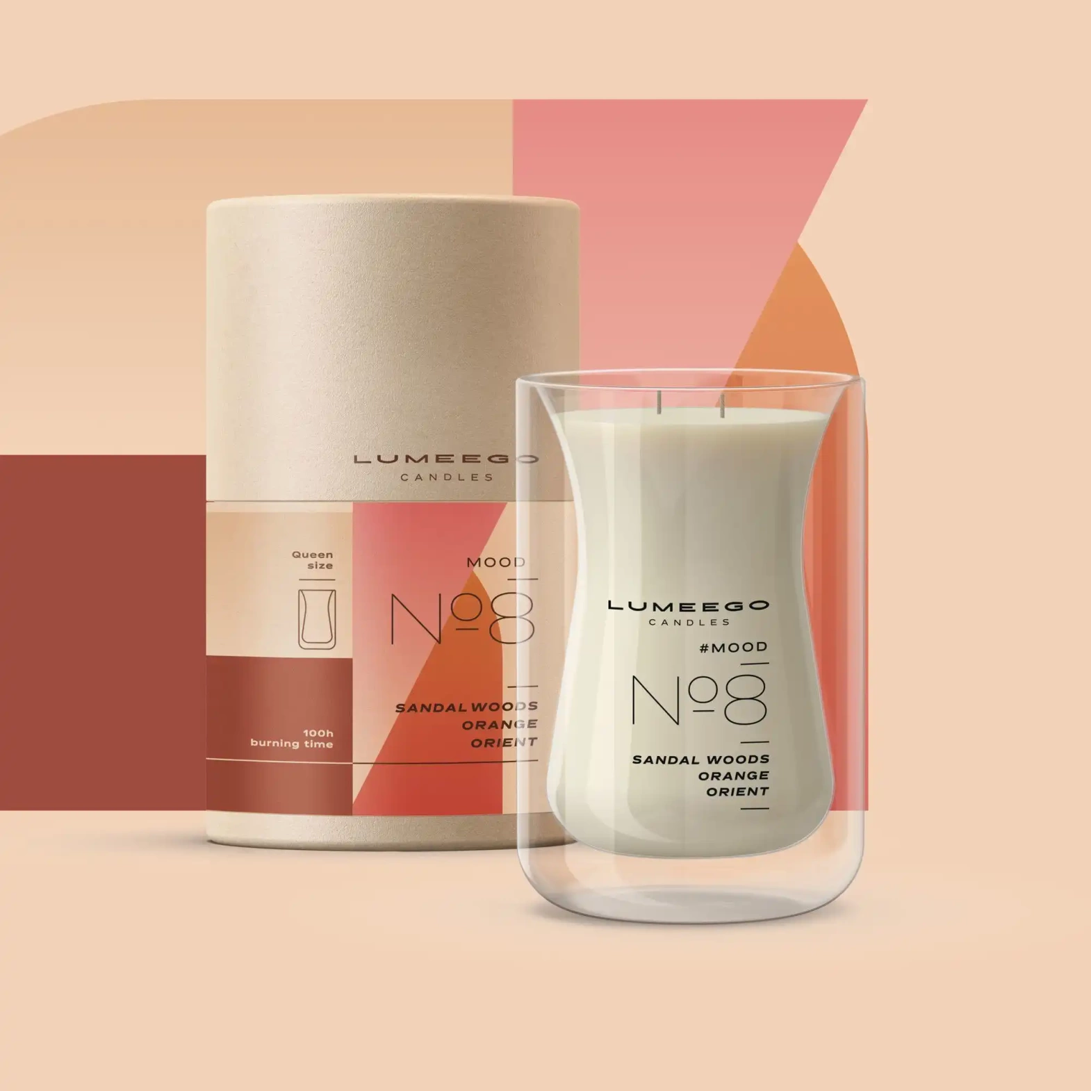 Lumeego :: Candle Queen WAVE L (scent your choice)