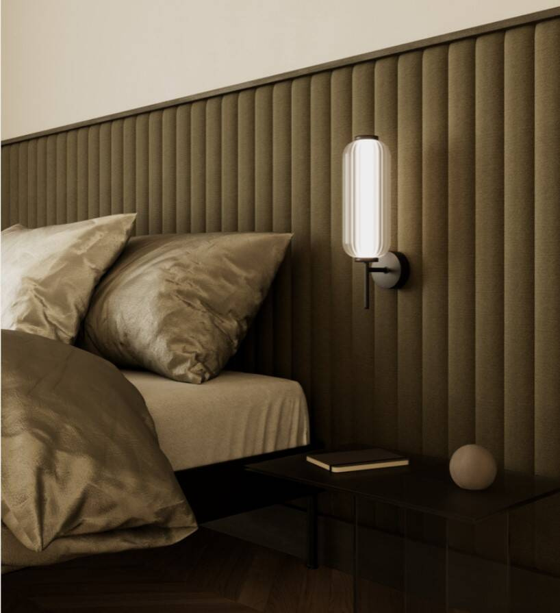 Aromas :: Elma black wall lamp / sconce, height 44 cm