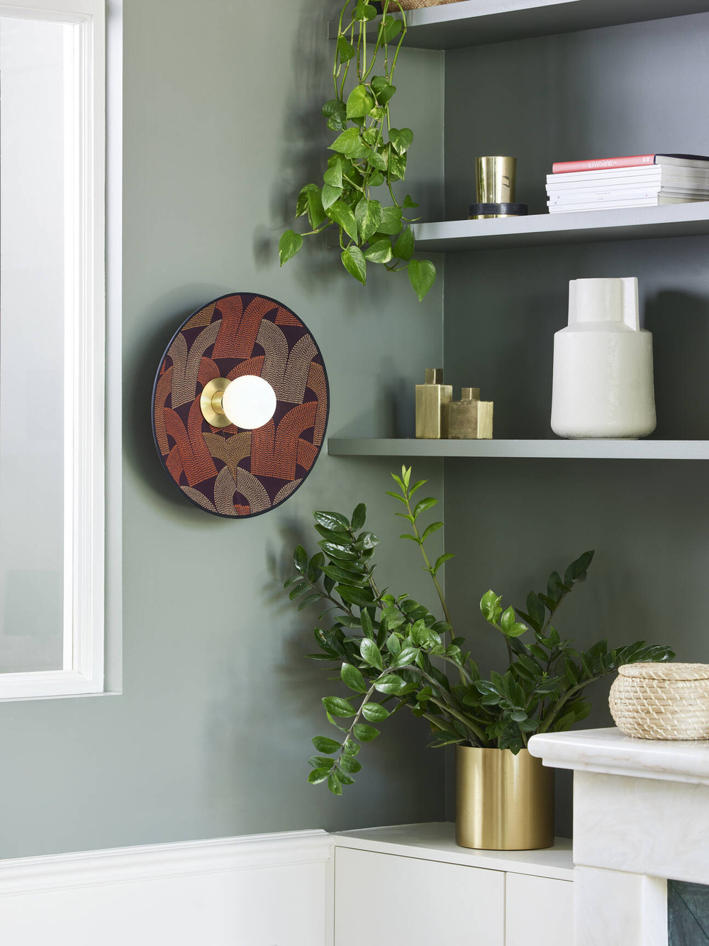 Market Set :: Gatsby Arcs Brique Wall Lamp, Diameter 40 cm