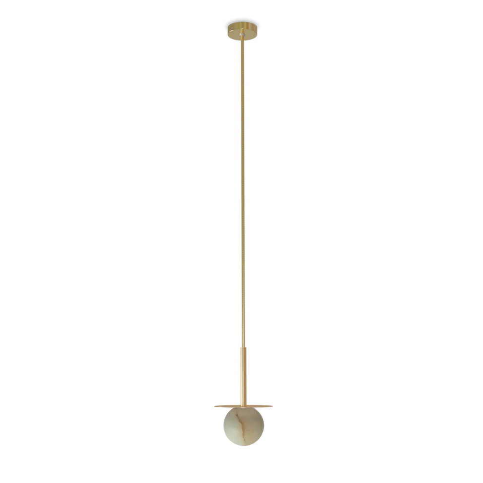 Robin :: Royal Simple hanging lamp, diameter 10 cm, alabaster