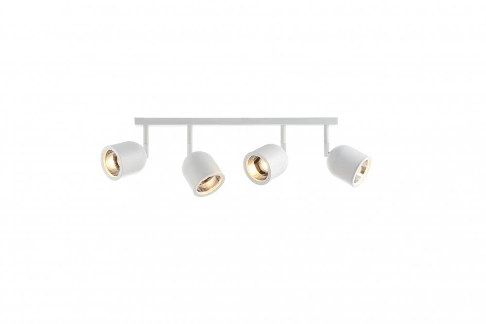 Kaspa :: Spark 4 New ceiling strip, 4 spotlights, white