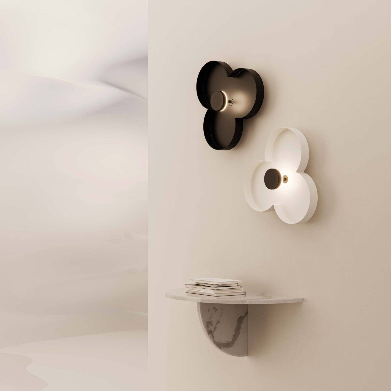 Aromas :: Oket rosa Wandleuchte/Wandleuchte, Durchmesser 50 cm