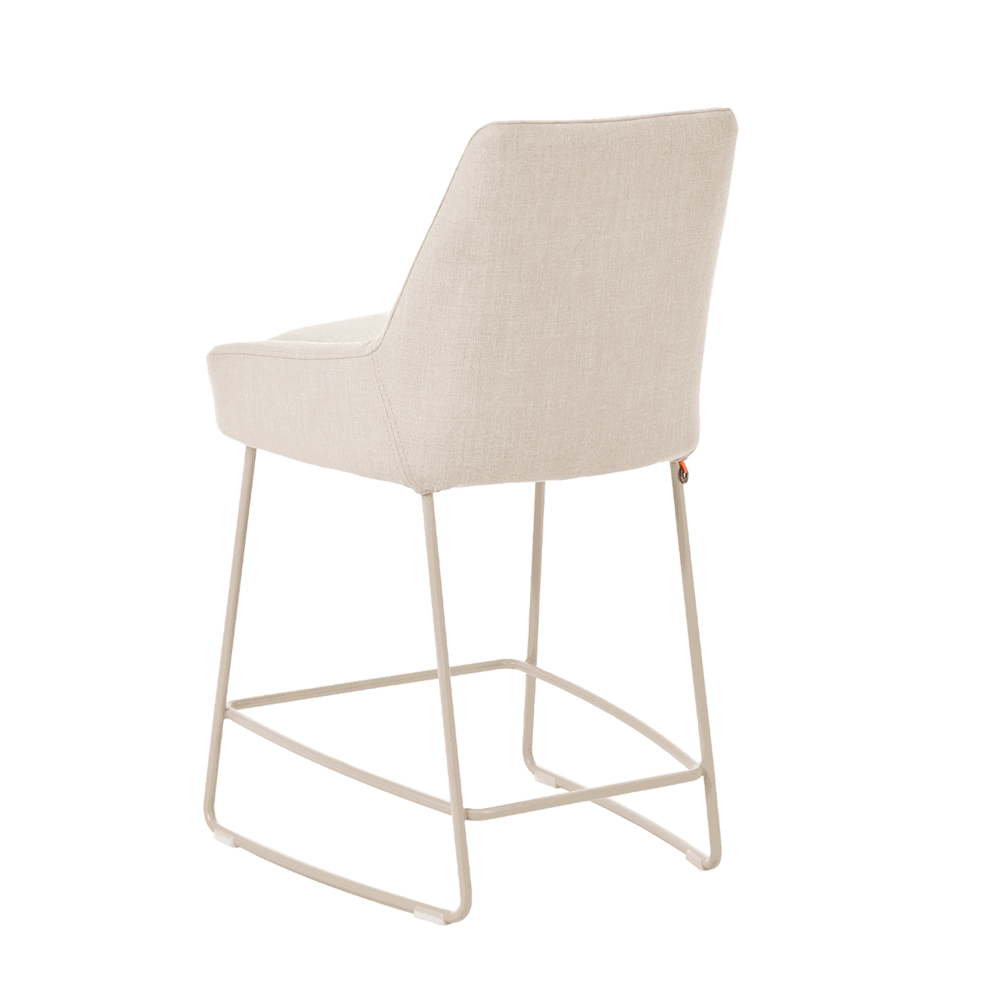 Mobitec :: Saga C11 upholstered bar stool / stool, height 96 cm, gray, metal legs