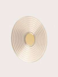 Aromas :: Glic wall lamp / sconce, diameter 30 cm, transparent-gold