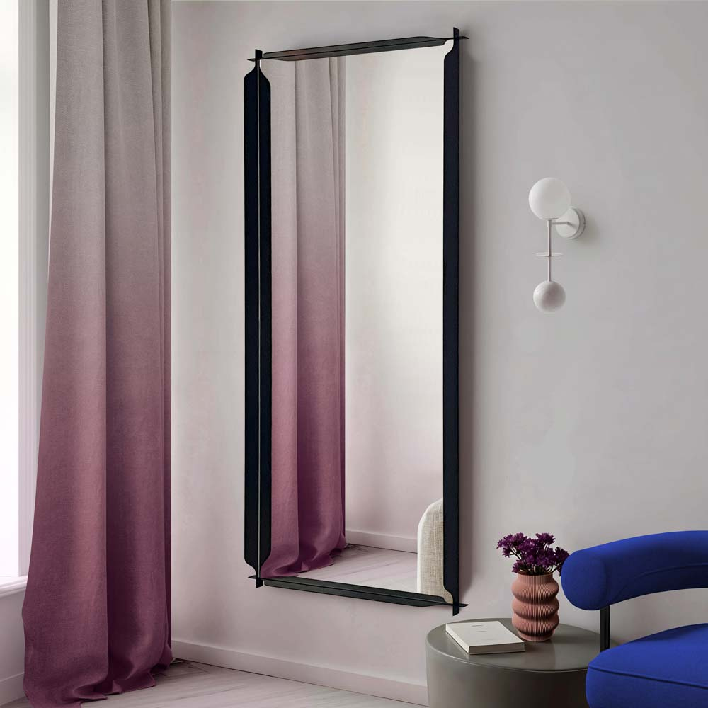 Giera Design :: Lustro prostokątne Monda Flo - w czarnej ramie 56 x 166 cm