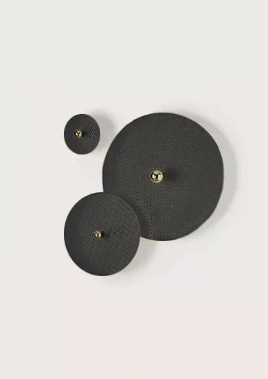 Aromas :: Tan Tan Wandleuchte / Wandleuchte, Durchmesser 30 cm, Rattan, schwarz