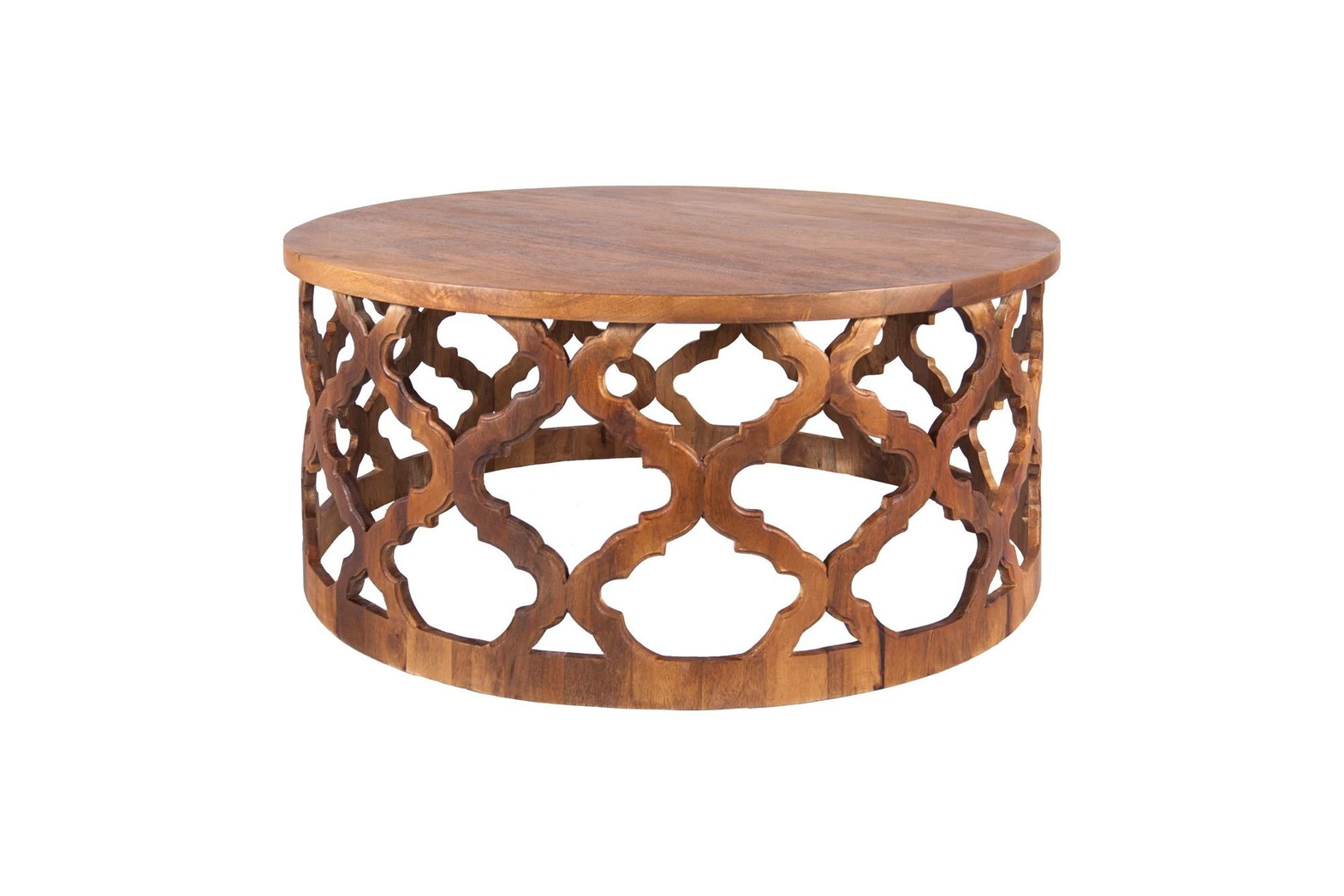 TABLE4U :: Drewniany stolik kawowy Huggen Stor śr. 100x40 - kolor bursztyn