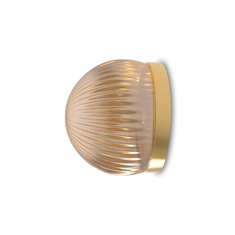 Robin :: Roi Simple wall/ceiling lamp, smoke gold, diameter 12 cm