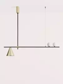 Aromas :: Hängelampe aus Metall Crane Breite 120 cm schwarz