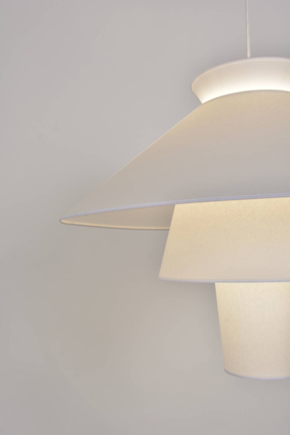 Marktset :: Hängelampe Ruche, Durchmesser 78 cm, weiß, Größe XL