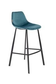 Dutchbone :: BarStühl aus Metall Franky Höhe 91 cm blau