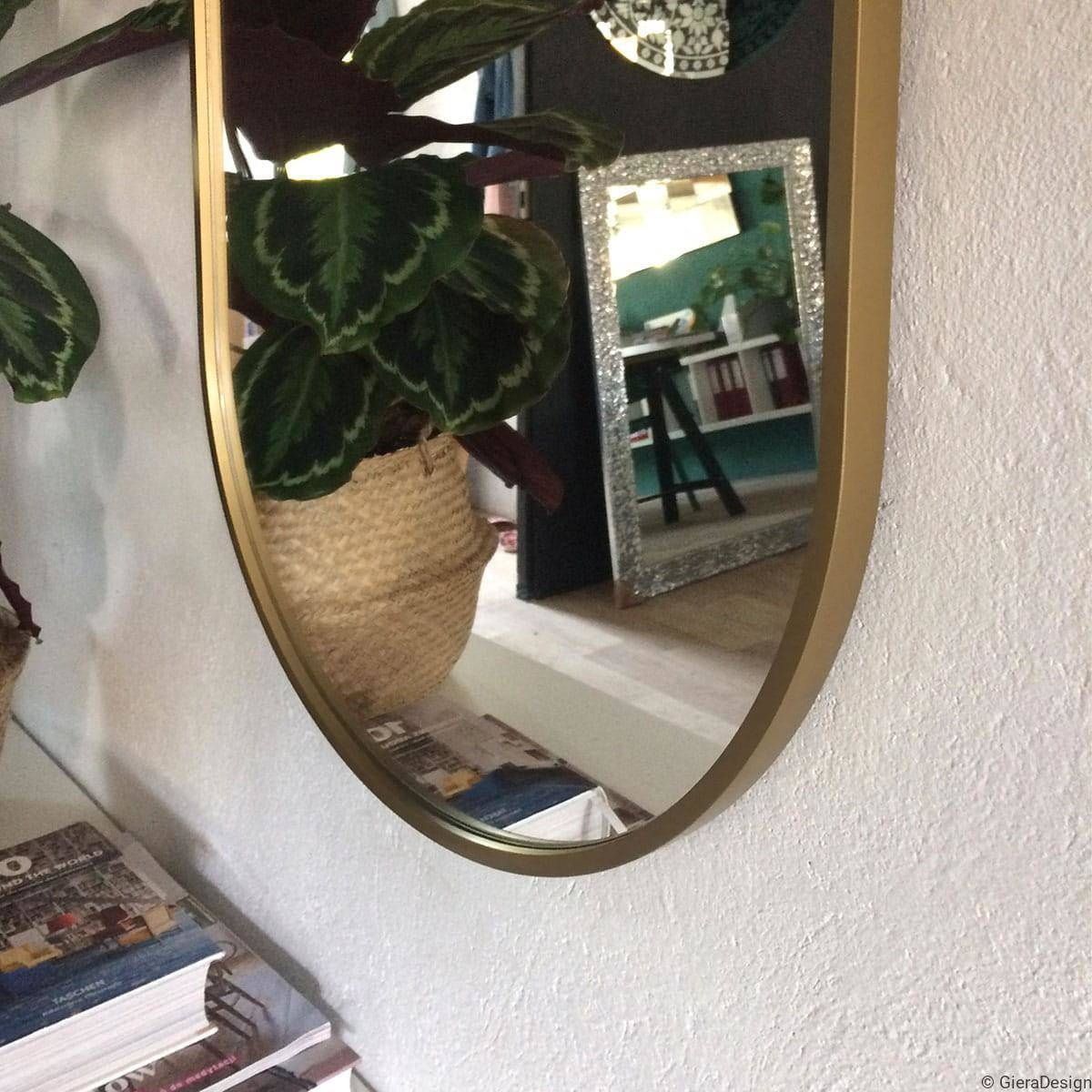 GieraDesign :: Spiegel Ambient Slim Oval 40x105 cm golden