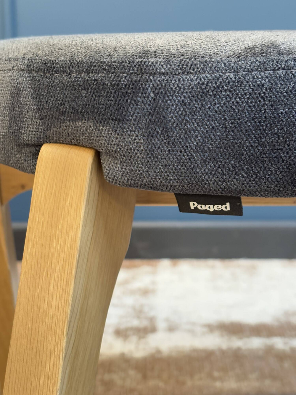 Paged :: Argo upholstered chair, width 54 cm, gray