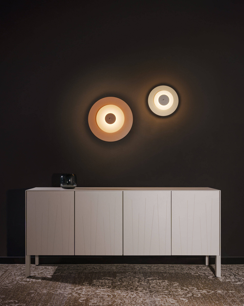 LOFTLIGHT :: Aeroplan Wandleuchte, Durchmesser 47 cm, Anodeneffekt, Farbe Champagner