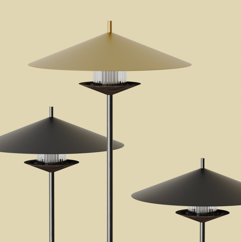 Aromas :: Lampa stołowa Gehit wys. 42,8 cm czarna 