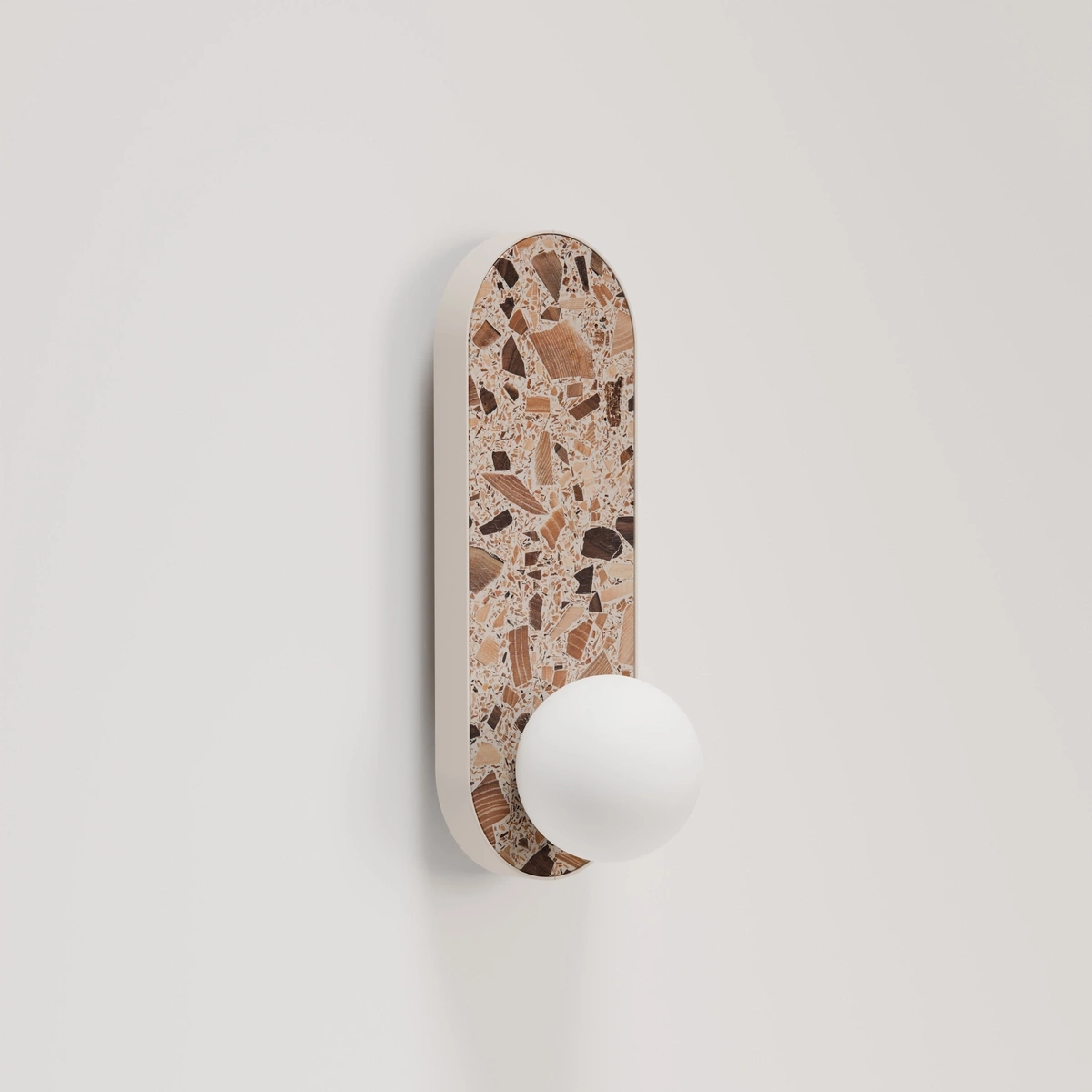 Kaspa :: Lampa ścienna / kinkiet Apolin wys. 65 cm biały