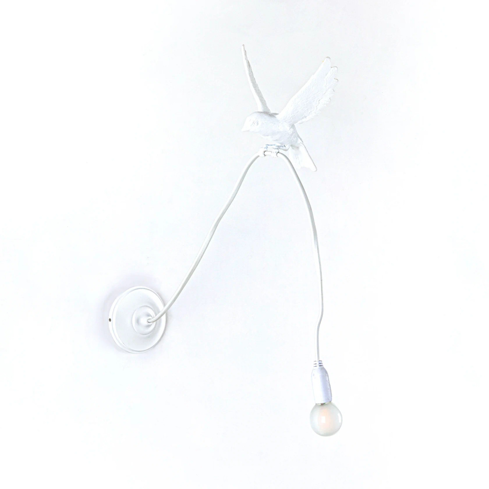 Seletti :: Lampa ścienna / kinkiet Sparrow Landing biała