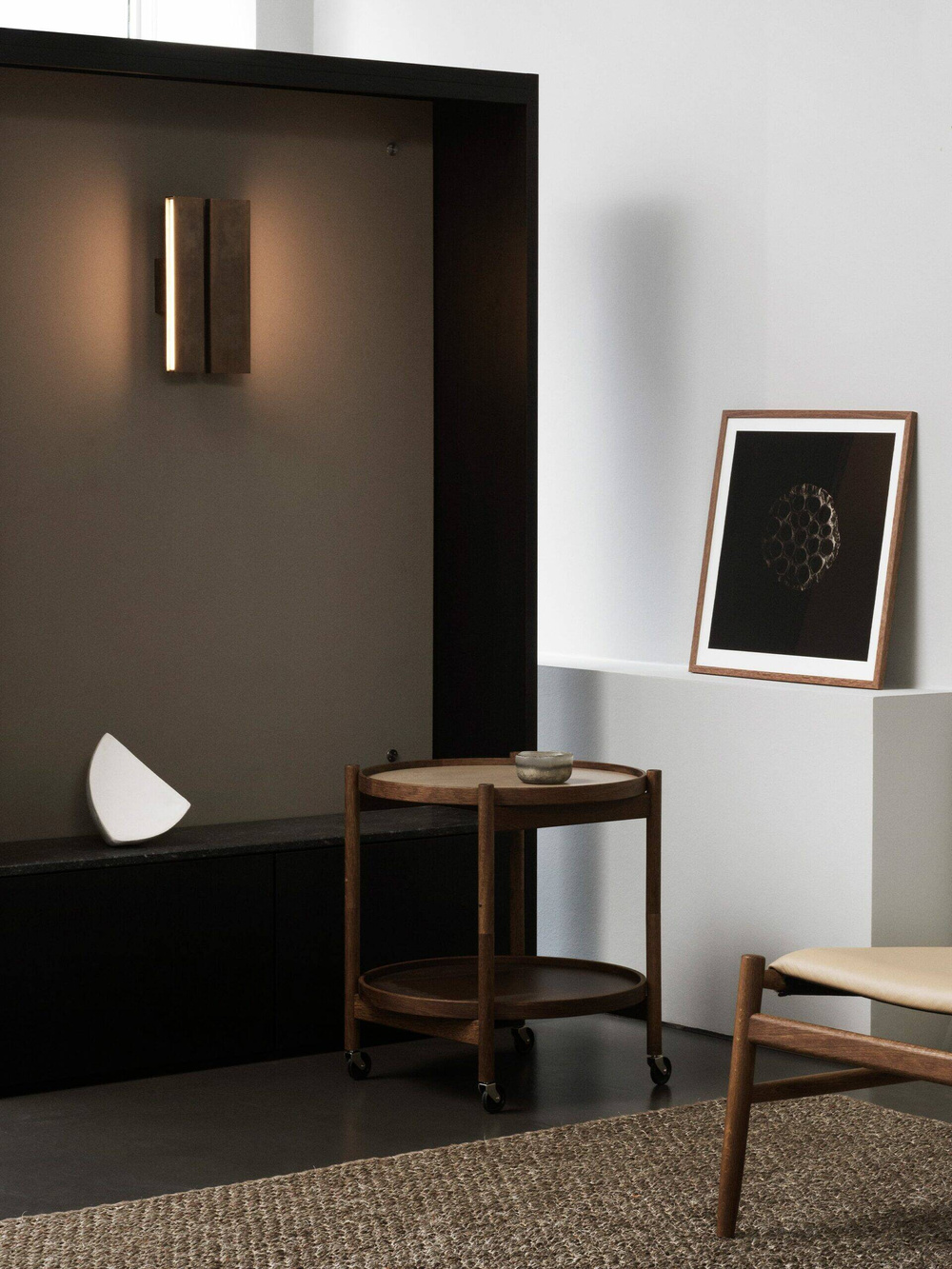 Anour :: Papilio Single wall lamp / sconce, width 8 cm, brown brass