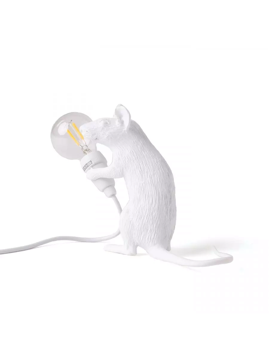 Seletti :: Lampa stołowa Mouse Mac biała