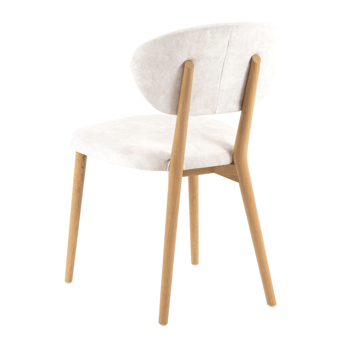 Mobitec :: Toro C01 upholstered chair, white, width 48 cm