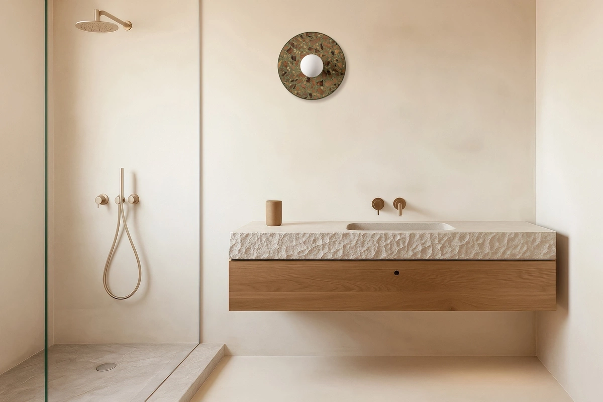 Kaspa :: Legra wall lamp / sconce, width 30 cm, sage IP44