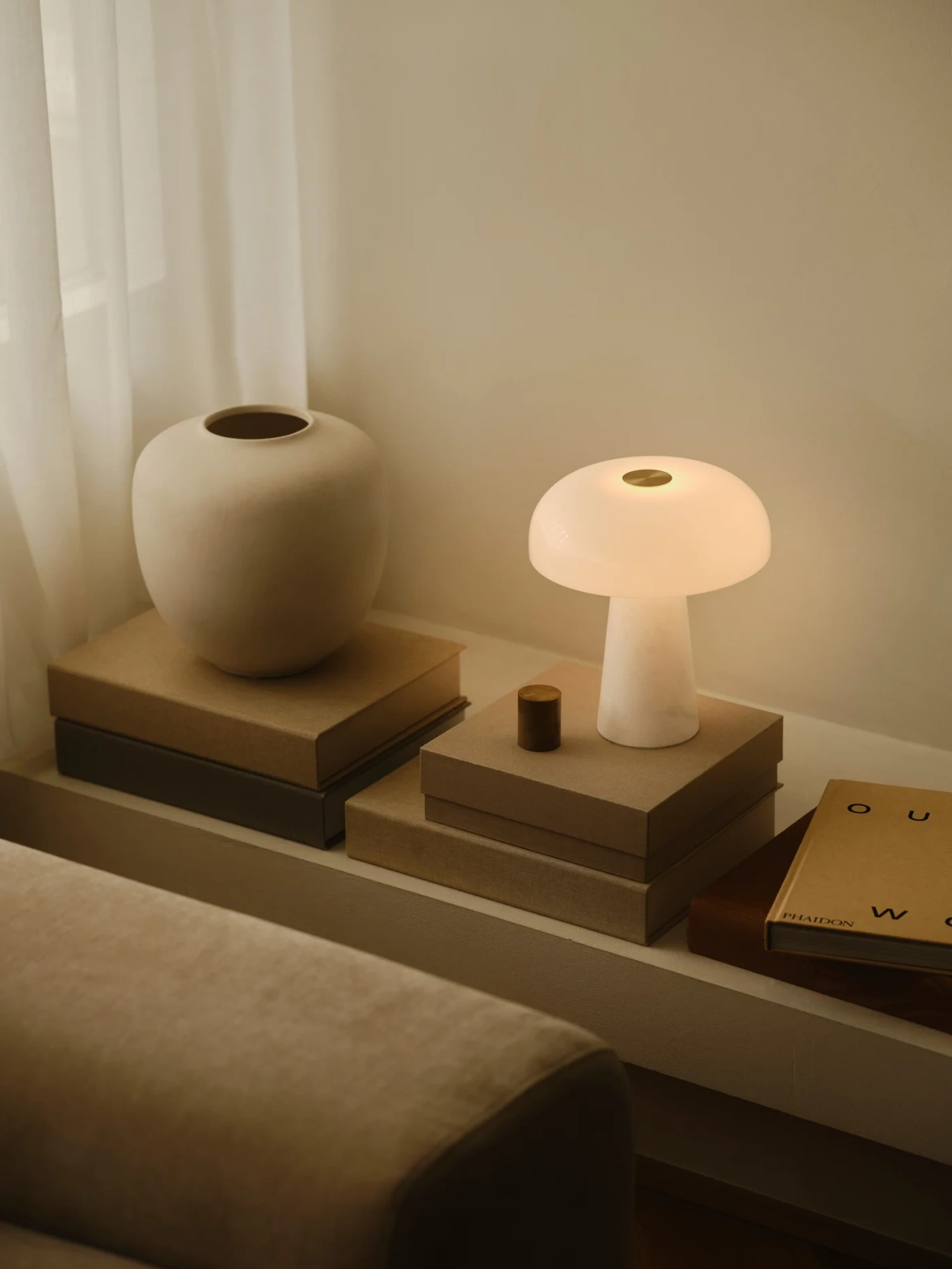 Design For The People :: Glossy Mini Table Lamp, White